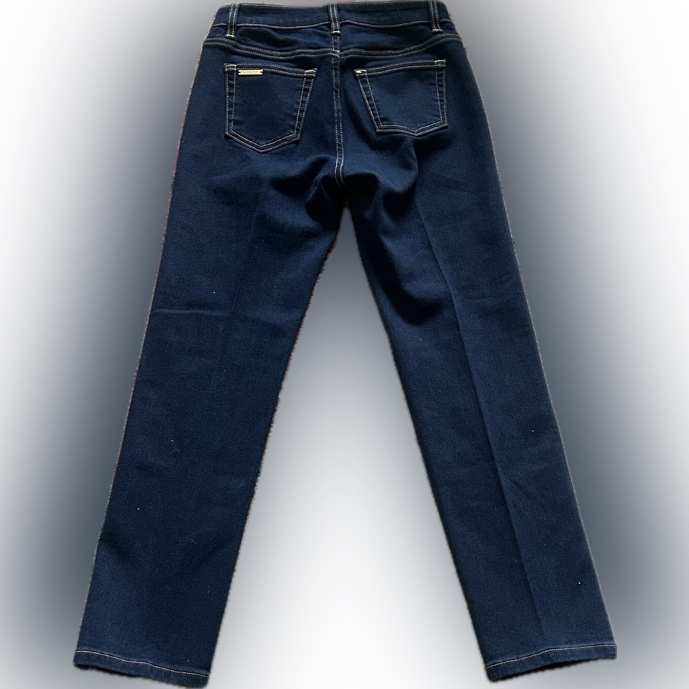 Michael Kors Selma Straight Leg Jeans | Blue Midnight | Size 2 - Picture 3 of 6